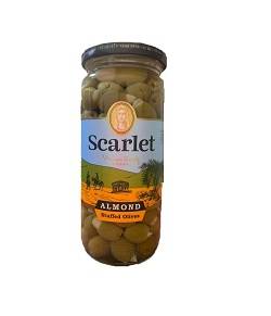 اسکارلت زیتون شور با مغز بادام 500 گرم شیشه